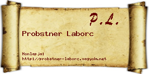 Probstner Laborc névjegykártya